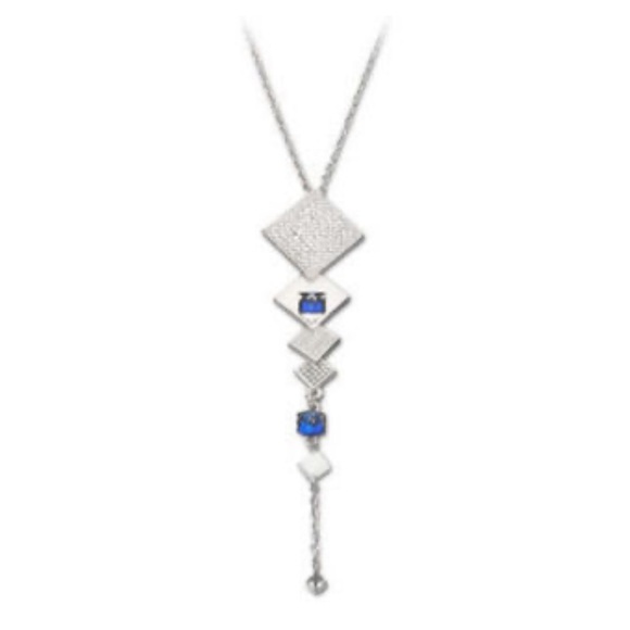 Swarovski Jewelry - SWAROVSKI Emergency Blue Bermuda Crystal Long Necklace 935371 | Retired | Rare